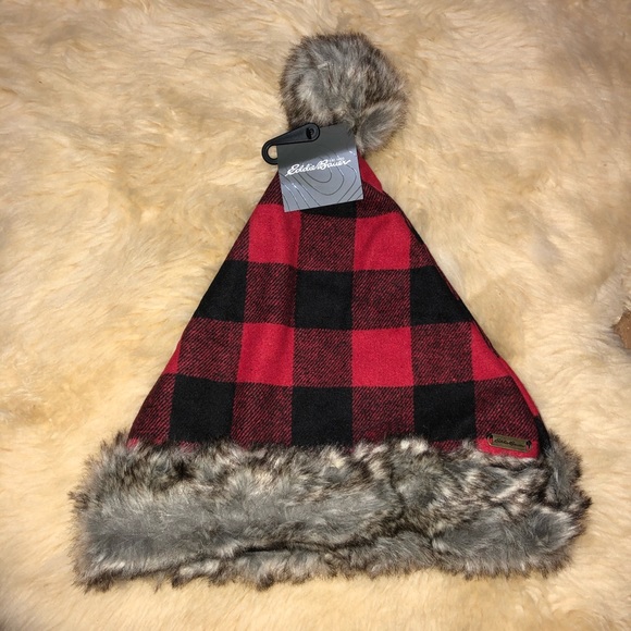 Buffalo Plaid Christmas Santa Hat 